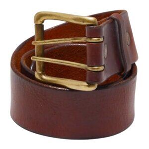 Christian Dior Brown Leather Belt with Signature Elegance